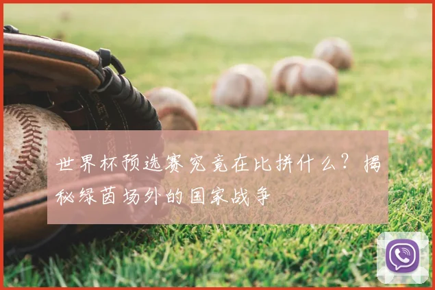 世界杯预选赛究竟在比拼什么？揭秘绿茵场外的国家战争